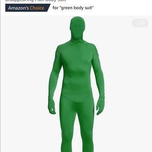 Black or Green morphsuits one size unisex worn once